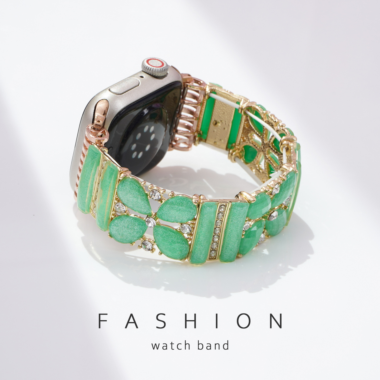 Title 8, Montre bracelet bijou vert – Élégance et raffin...