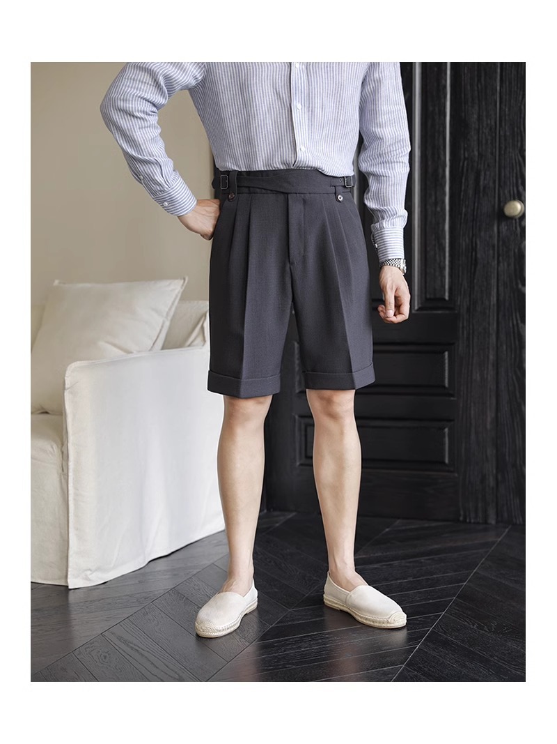 Title 10, Italian Retro Suit Shorts Men