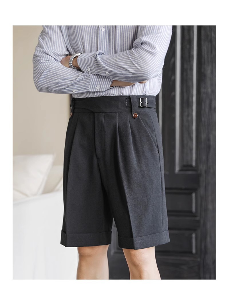 Title 17, Italian Retro Suit Shorts Men