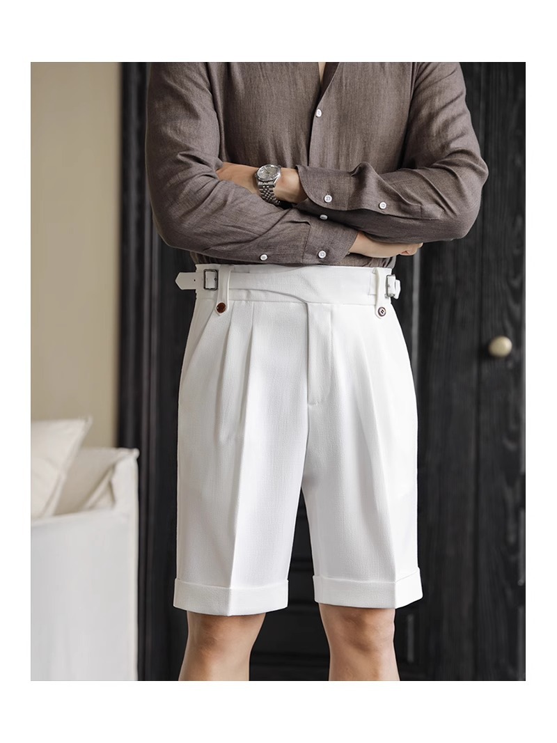 Title 18, Italian Retro Suit Shorts Men