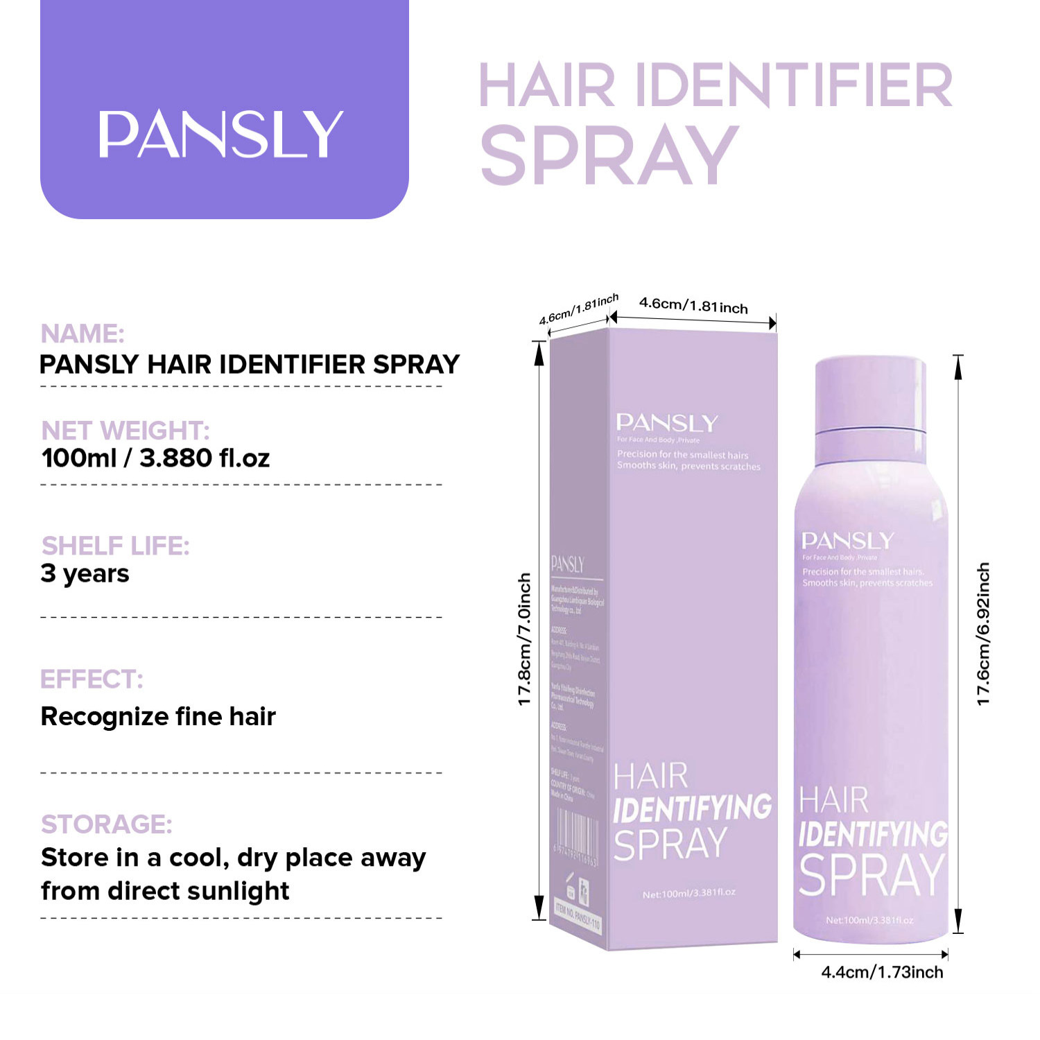 Title 1, Hair Recognition Spray