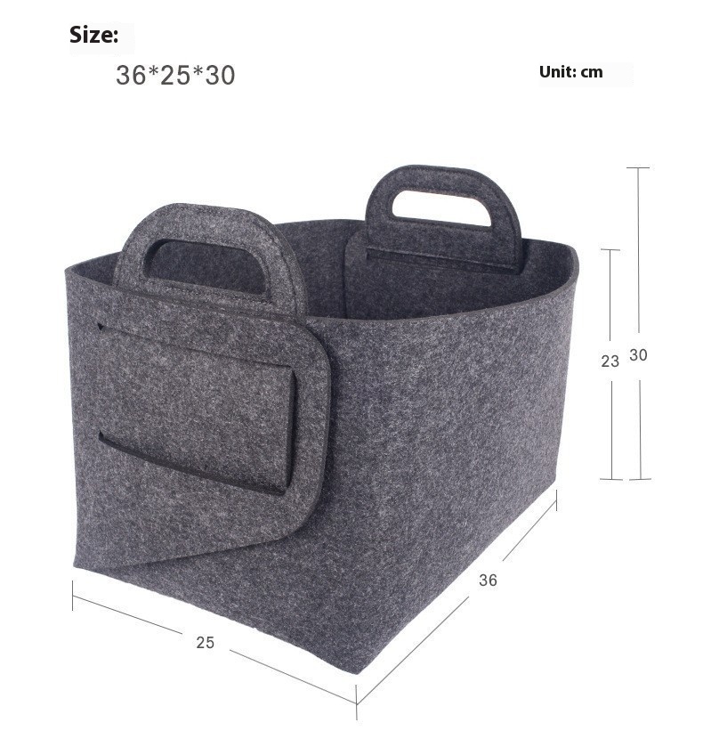 Title 3, Portable And Minimalist Felt Folding Storage Ba...