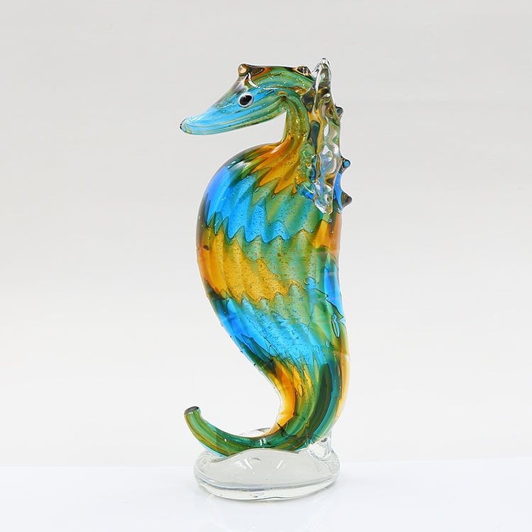 Title 1, Glass Seahorse Ornament Wine Cabinet