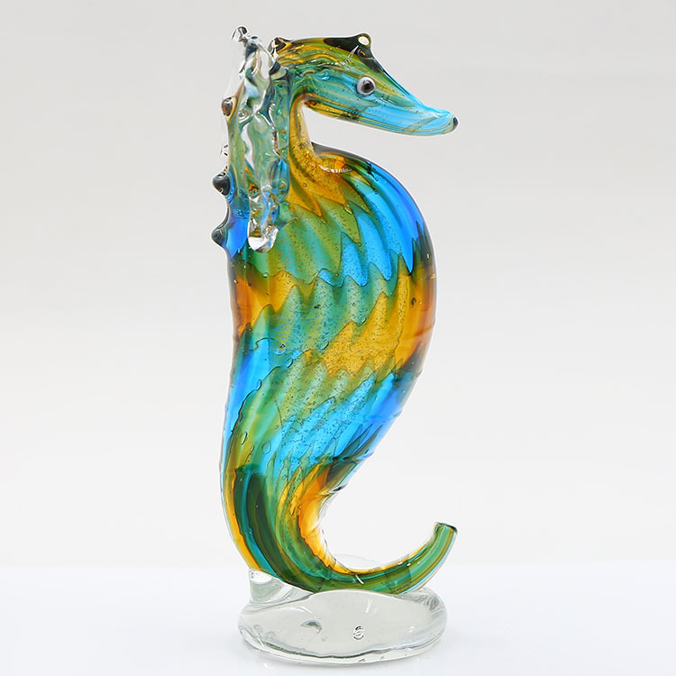 Title 5, Glass Seahorse Ornament Wine Cabinet