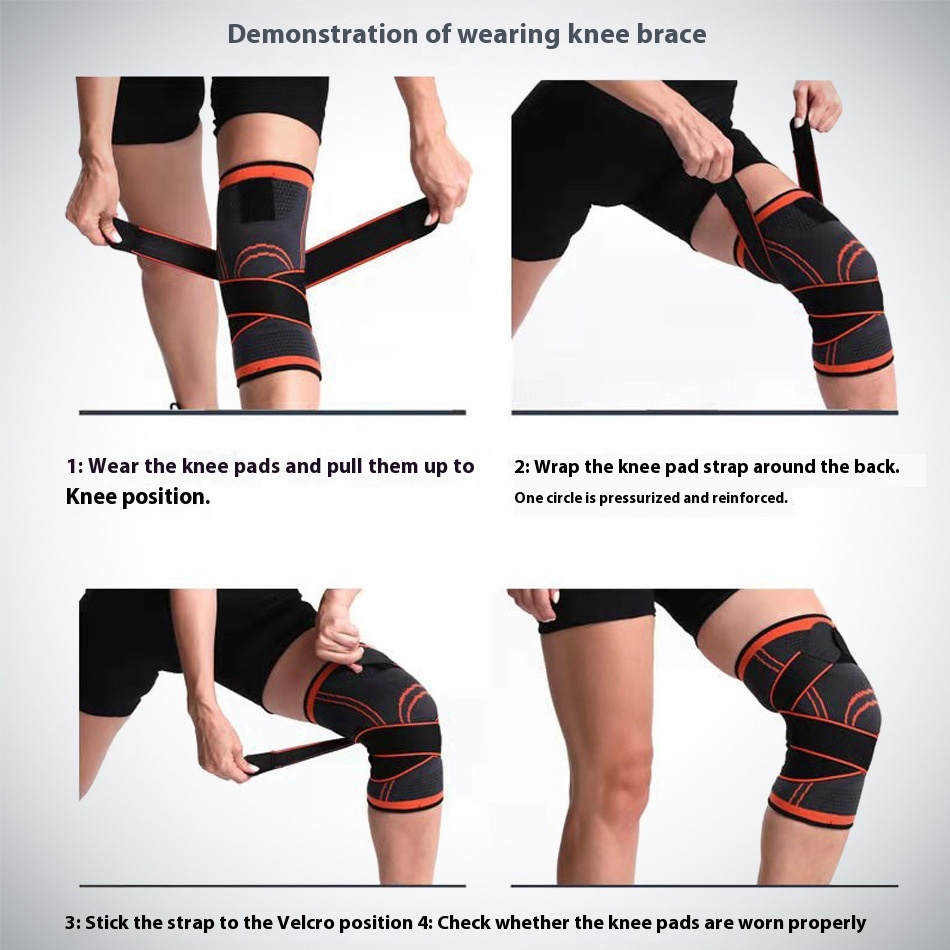 Title 2, Knee Pad Fitness Sports Running Squat Non-slip ...