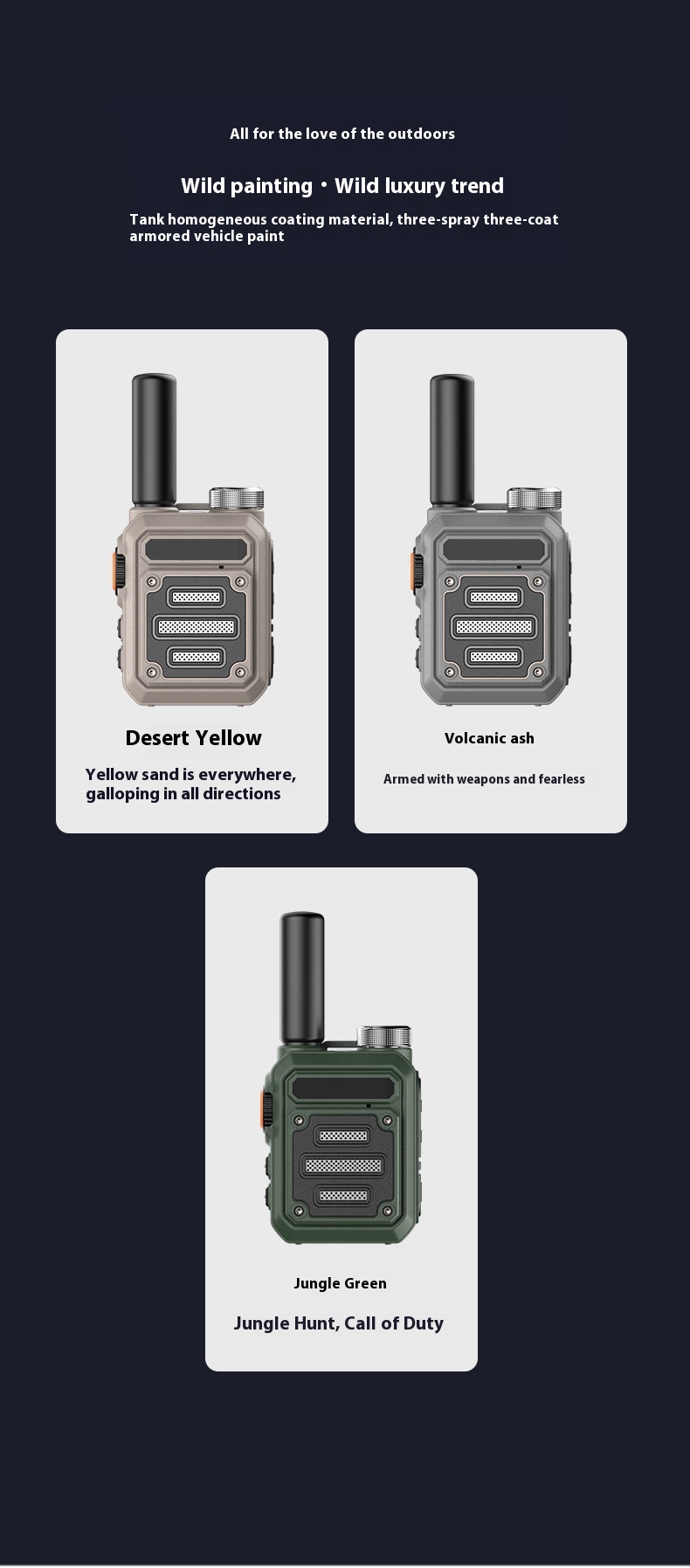 Title 12, G63 Automatic Frequency Industrial Walkie-talki...