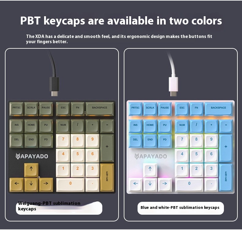 Title 1, 33 Key Mechanical Numeric Keyboard Green Axis R...