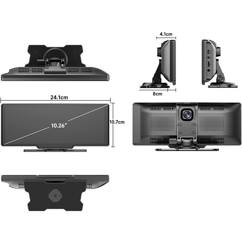 Title 4, Driving Recorder Dual-camera Touch Screen Carpl...