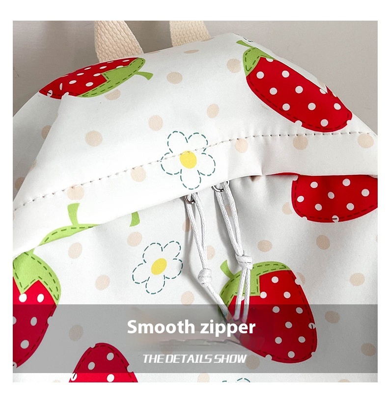 Large Strawberry School Bag