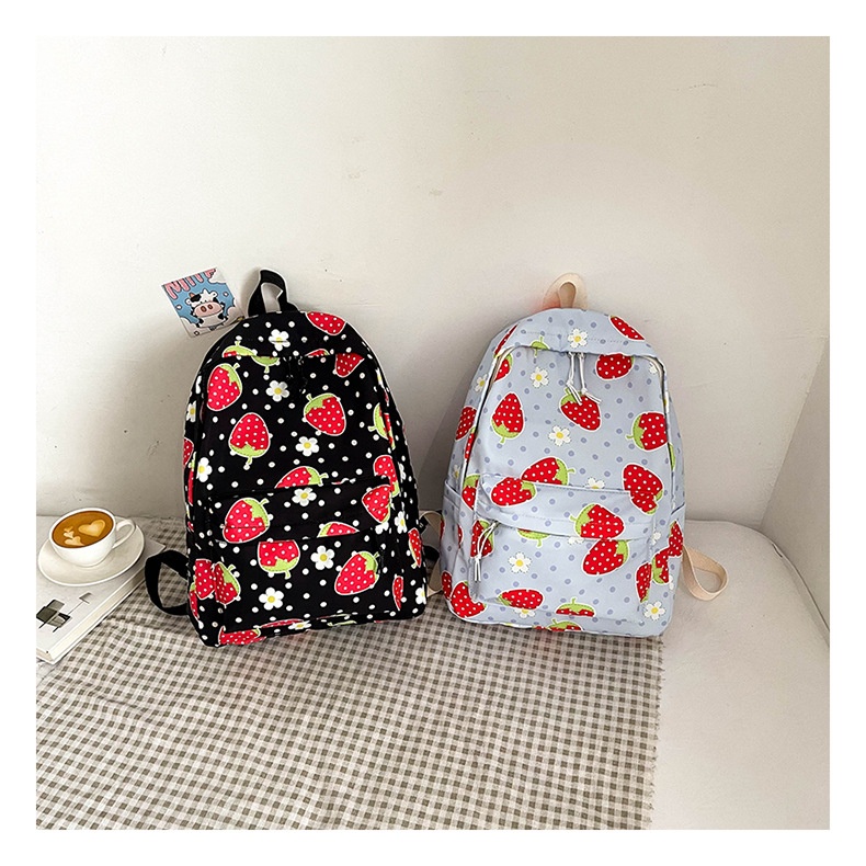 Large Strawberry School Bag