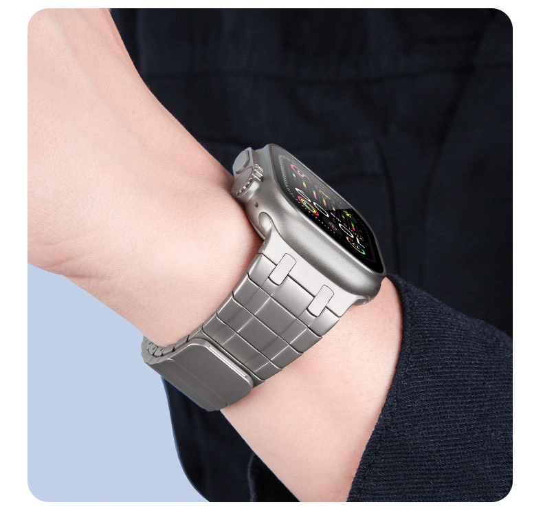 Title 6, Suitable For Iwatch Strap Metal Stainless Steel...