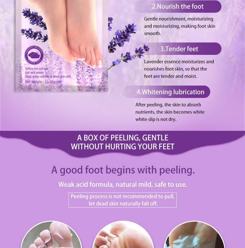 Title 5, Lavender Foot Mask Moisturizing Foot Mask Stickers