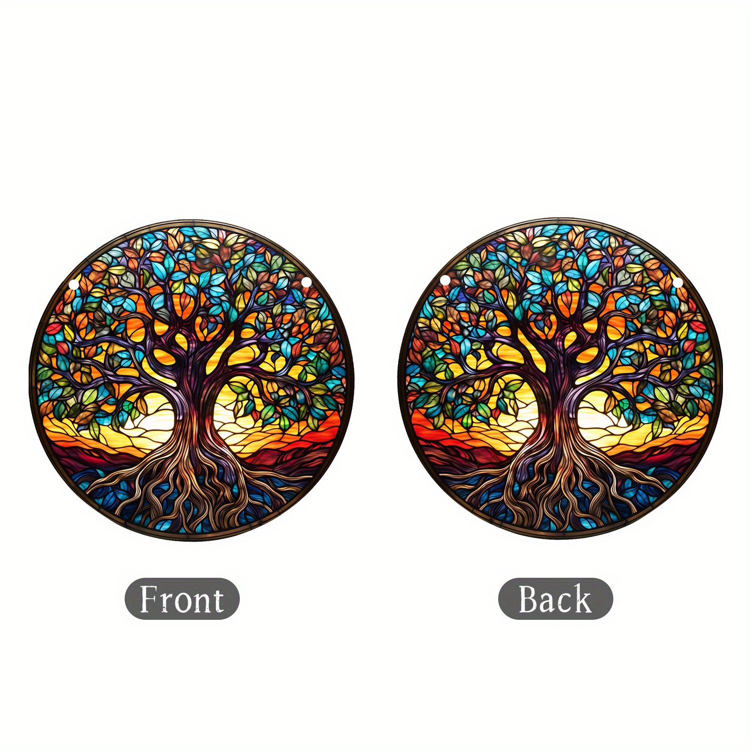 Title 5, Colorful Tree Of Life Sunshine Catcher Acrylic ...