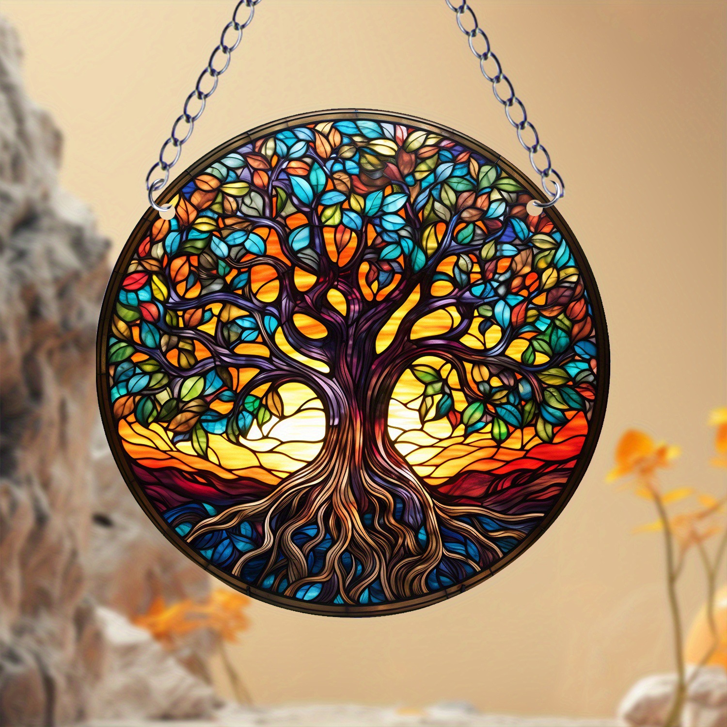 Title 11, Colorful Tree Of Life Sunshine Catcher Acrylic ...