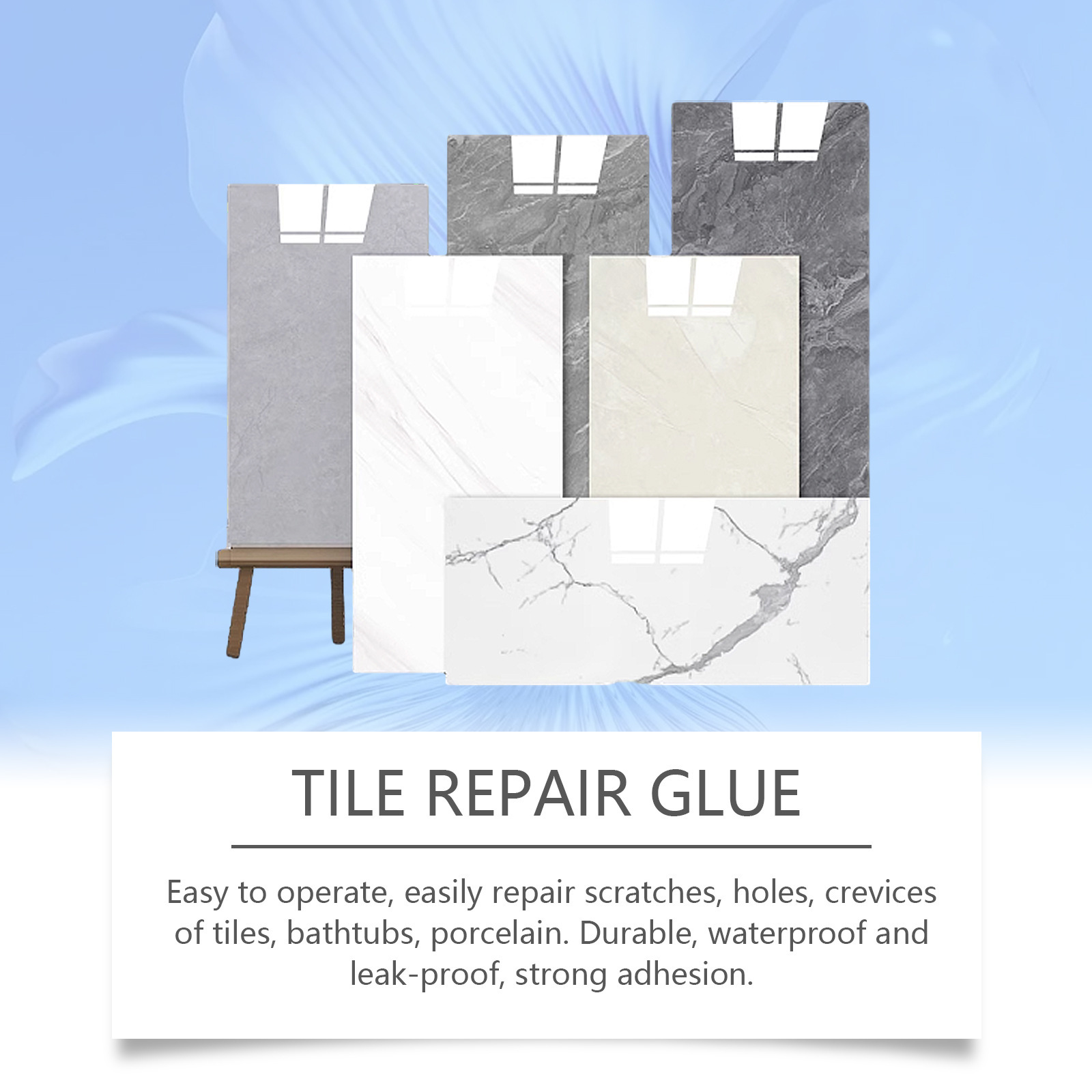 Title 4, Tile Repair Glue Living Room Bathroom Leak Repair