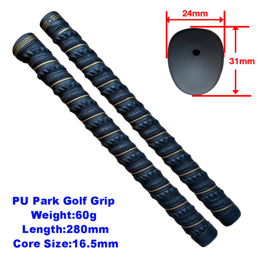 Title 11, Park Golf Grip Pu Leather Diamond Winding Non-slip