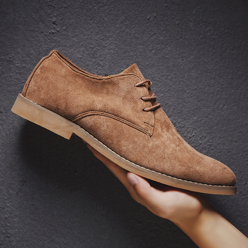 Title 4, Vintage British Casual Shoes Suede Broch Pinted...