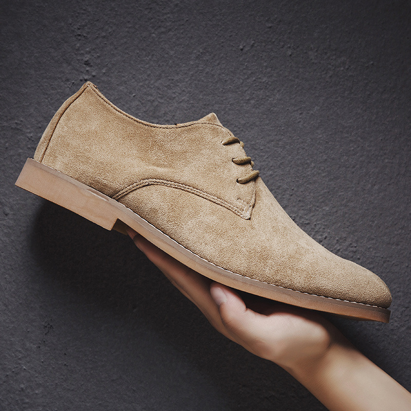 Title 7, Vintage British Casual Shoes Suede Broch Pinted...