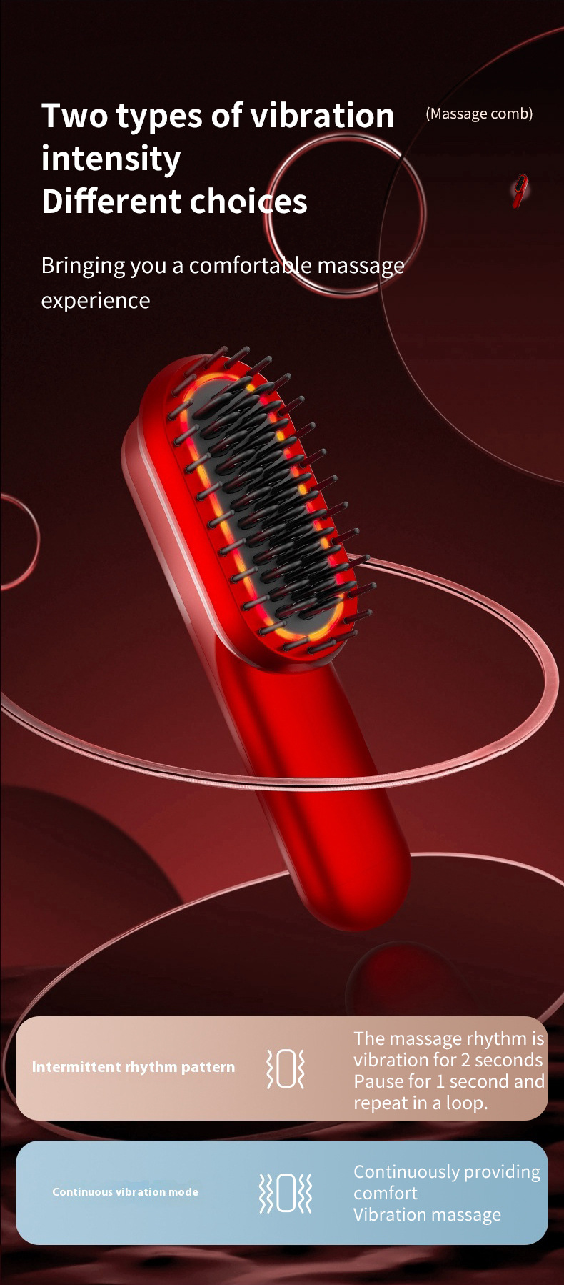 Title 14, Mini Charging Straight Comb Negative Ion Hair C...