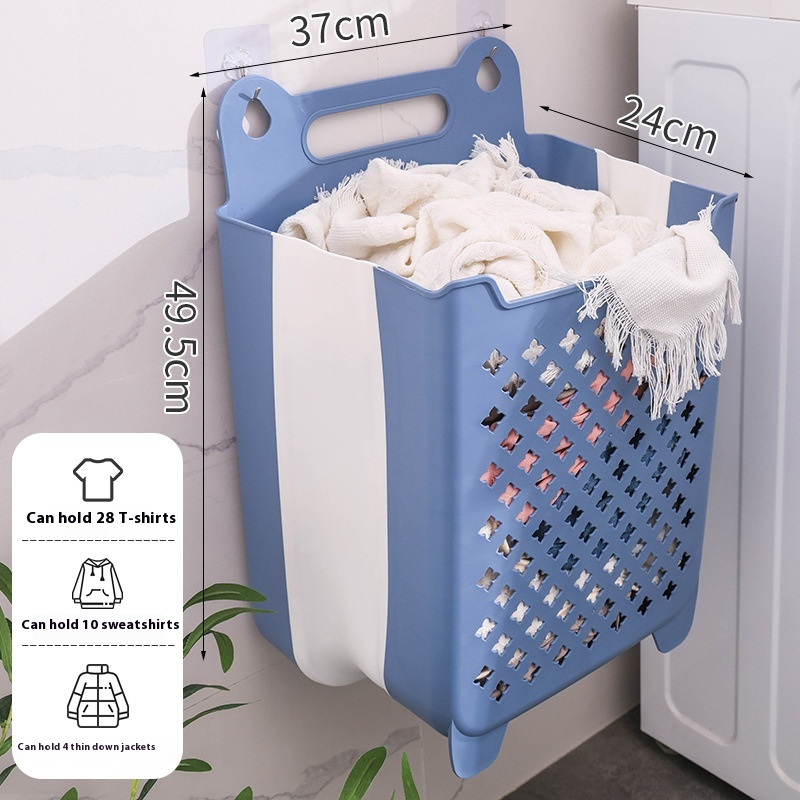 Title 2, Dirty Clothes Household Laundry Basket Wall Han...