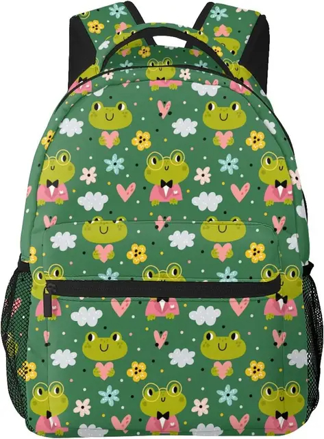 Large Frog School Backpack Bag