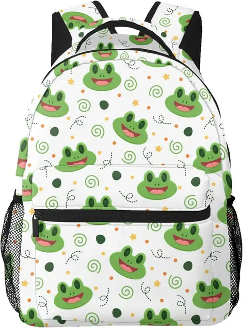 Large Frog School Backpack Bag