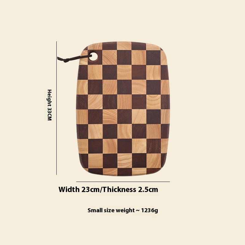 Title 6, Acacia Mangium Chessboard Grid Cutting Board So...