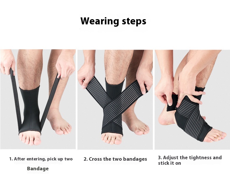 Title 10, Sports Ankle Support Sets Of Bandage Pressure A...