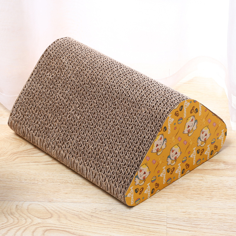 Title 2, Triangle Corrugated Cat Scratching Board Toy