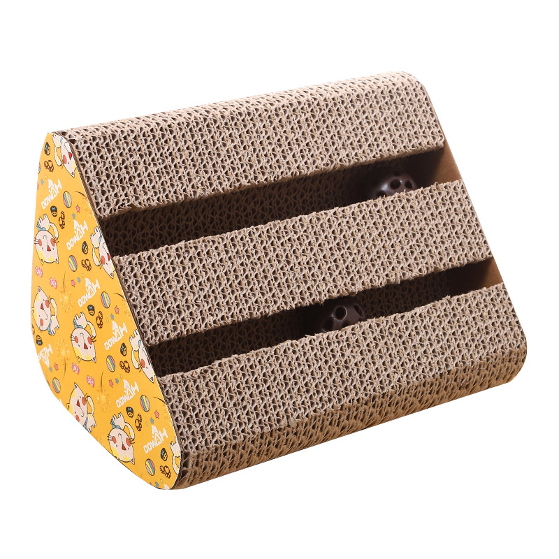 Title 5, Triangle Corrugated Cat Scratching Board Toy