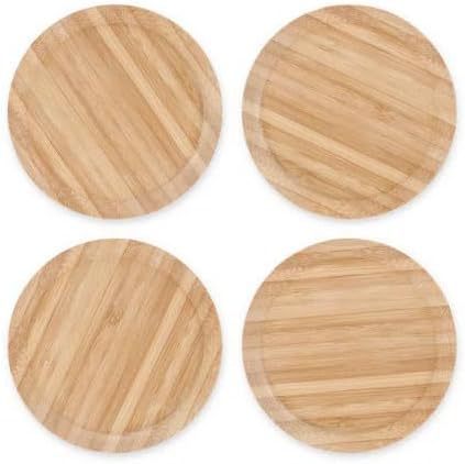 Title 2, Wine Glass Cooked Food Plate Wooden Coaster