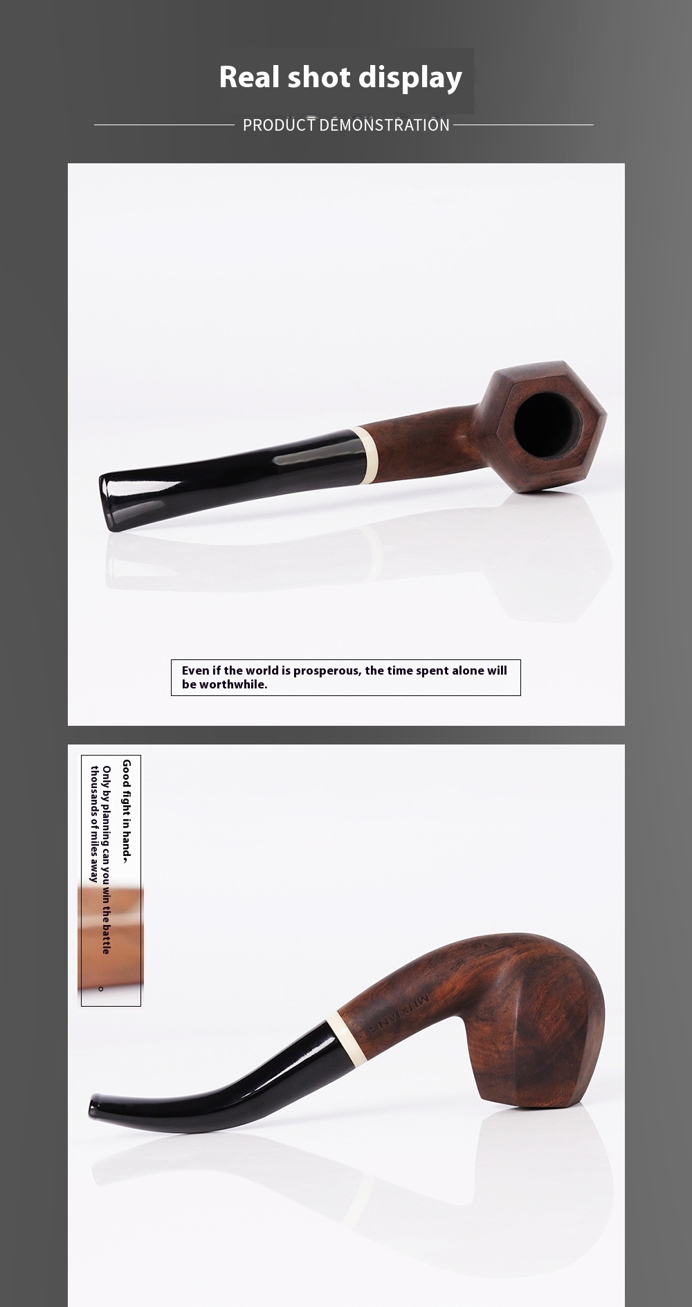 Title 5, Costustoot Handmade Blackwood Pipe Wooden Smoki...