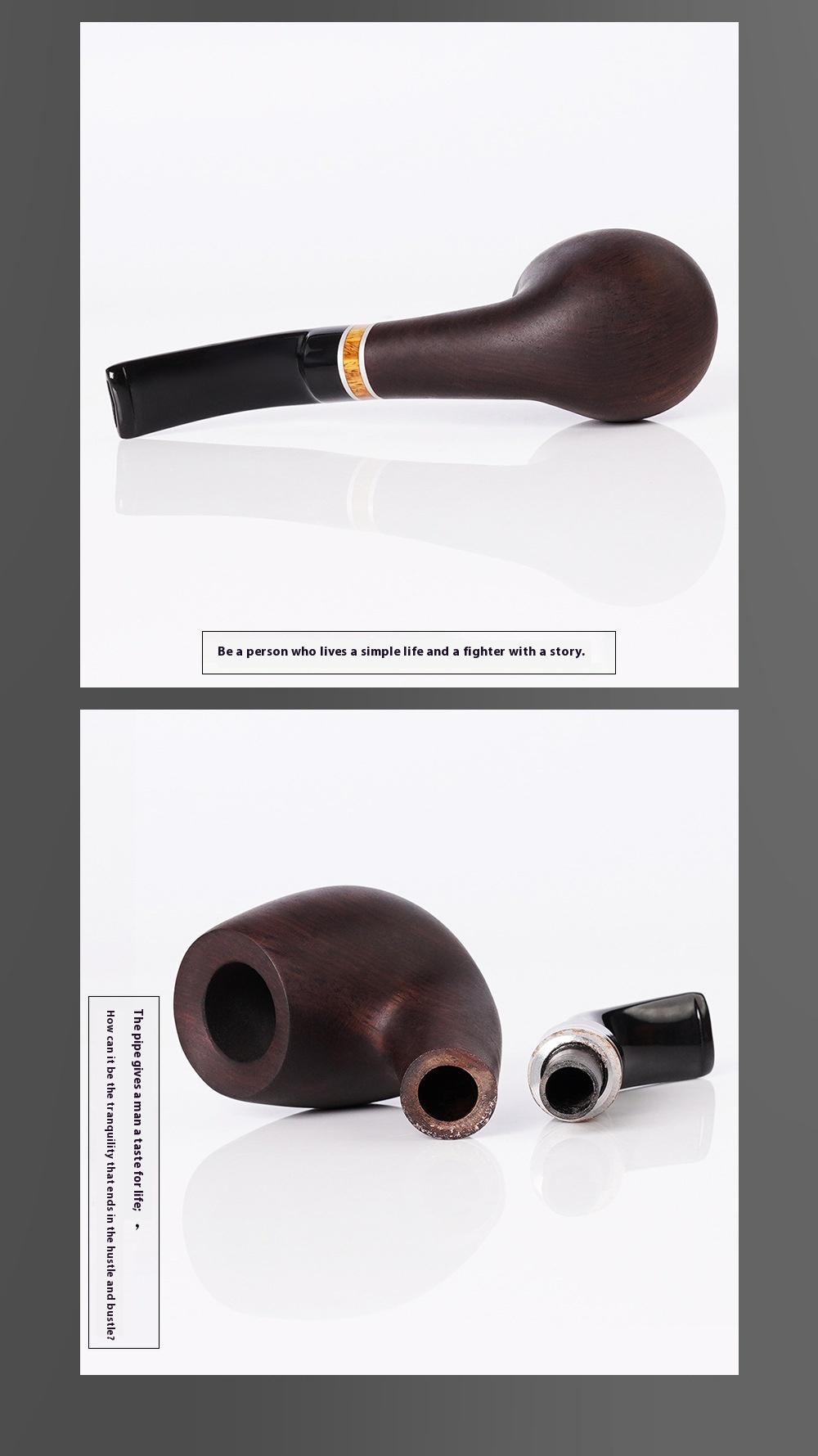 Title 8, Costustoot Handmade Blackwood Pipe Wooden Smoki...