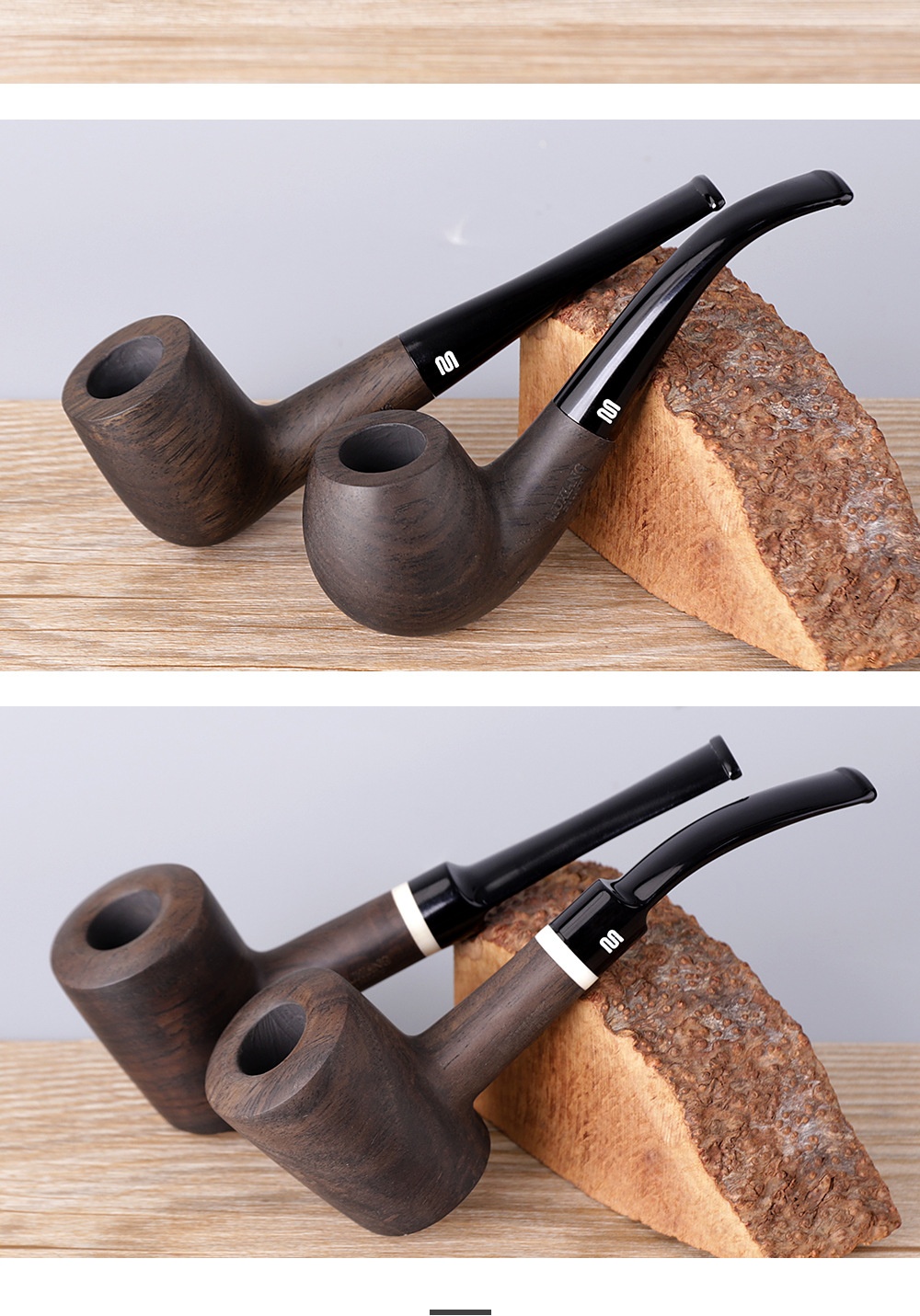 Title 12, Costustoot Handmade Blackwood Pipe Wooden Smoki...