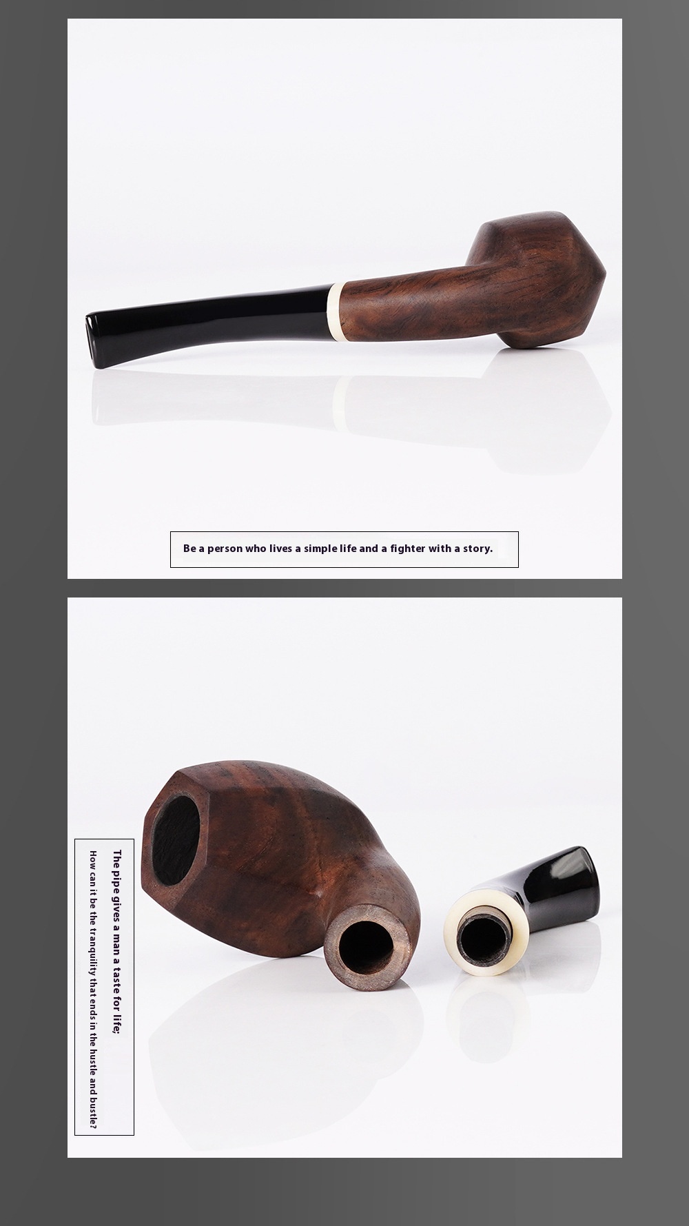 Title 13, Costustoot Handmade Blackwood Pipe Wooden Smoki...