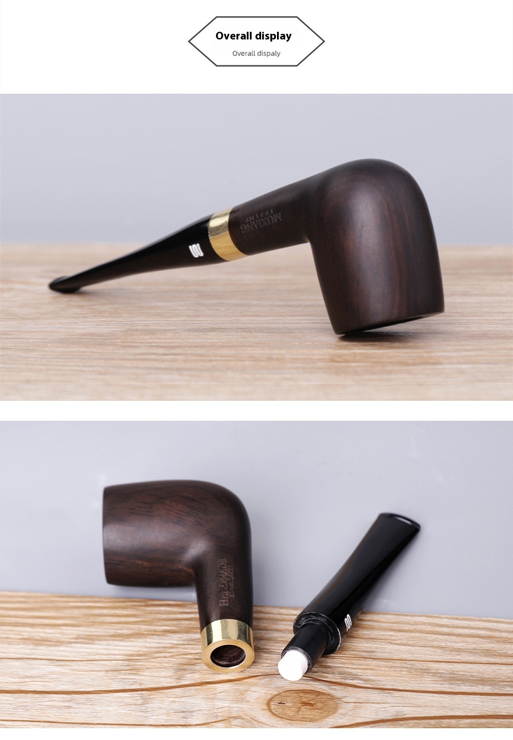 Title 24, Costustoot Handmade Blackwood Pipe Wooden Smoki...