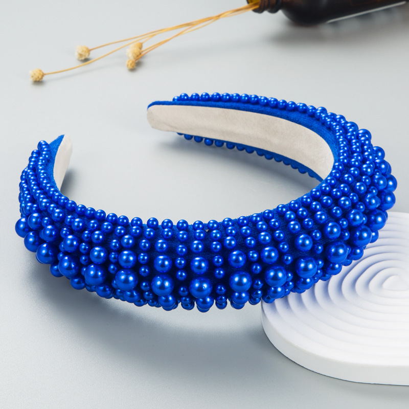 Title 2, Fashion Pearl Sponge Headband For Women