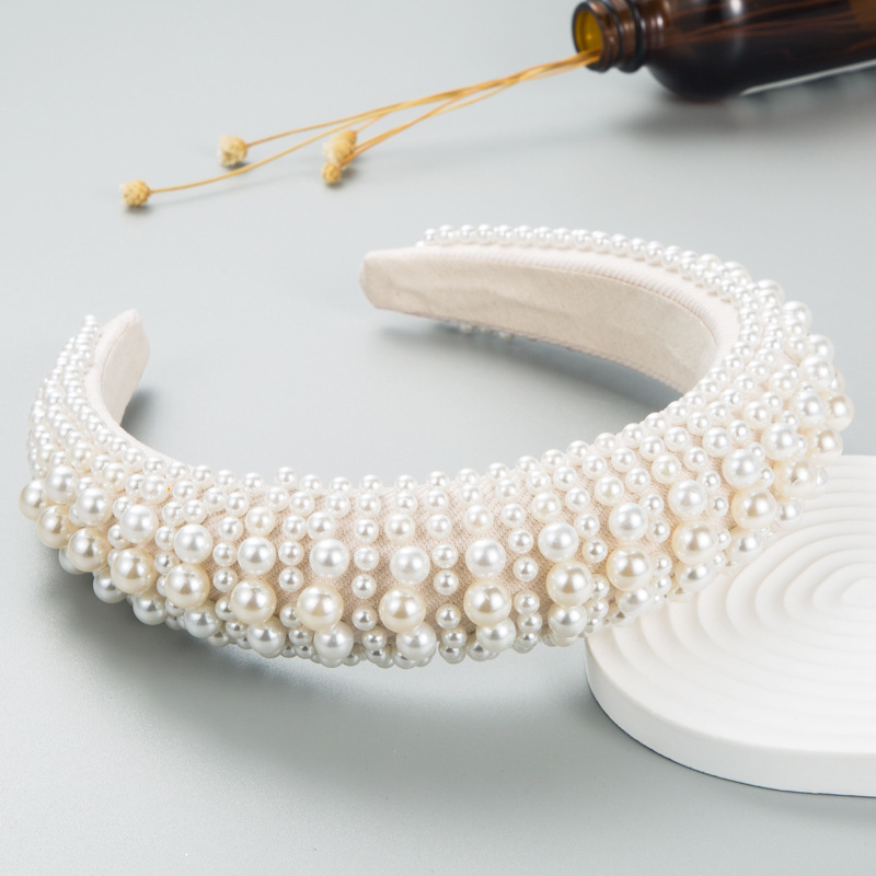 Title 4, Fashion Pearl Sponge Headband For Women