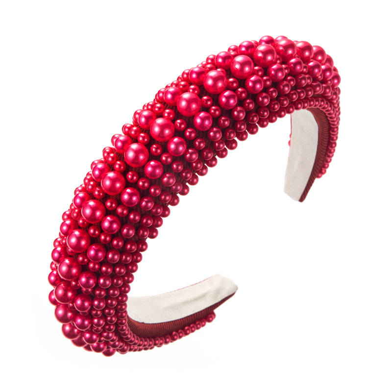 Title 5, Fashion Pearl Sponge Headband For Women