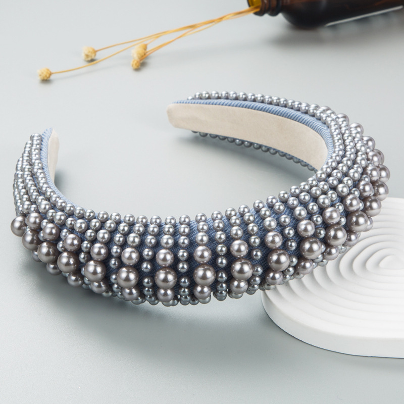 Title 7, Fashion Pearl Sponge Headband For Women