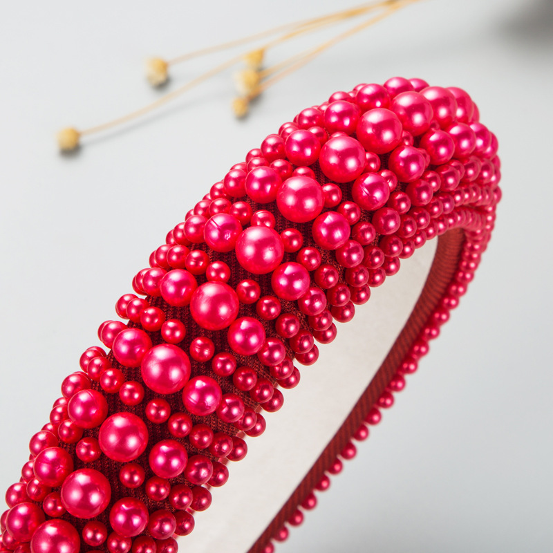 Title 9, Fashion Pearl Sponge Headband For Women