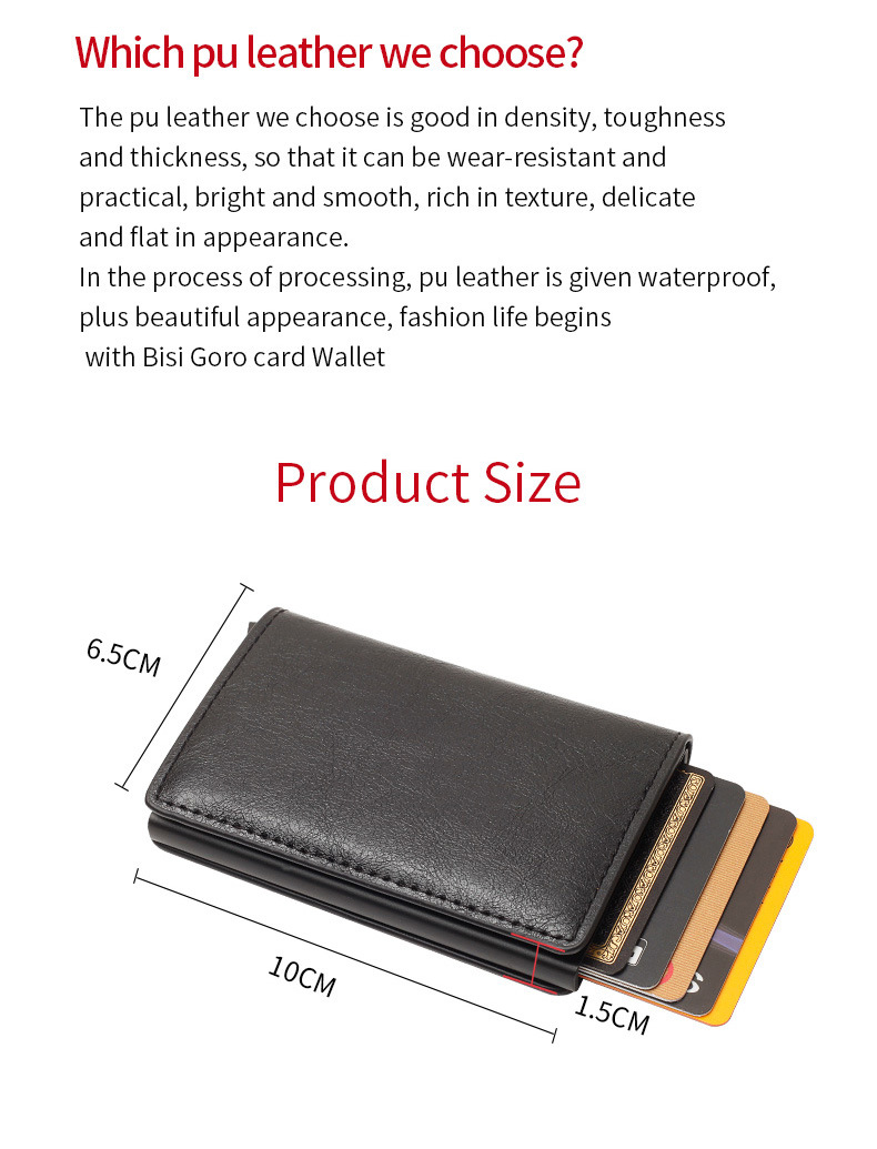 Title 1, Auto-Flex Aluminum Alloy Card Holder Wallet Spo...