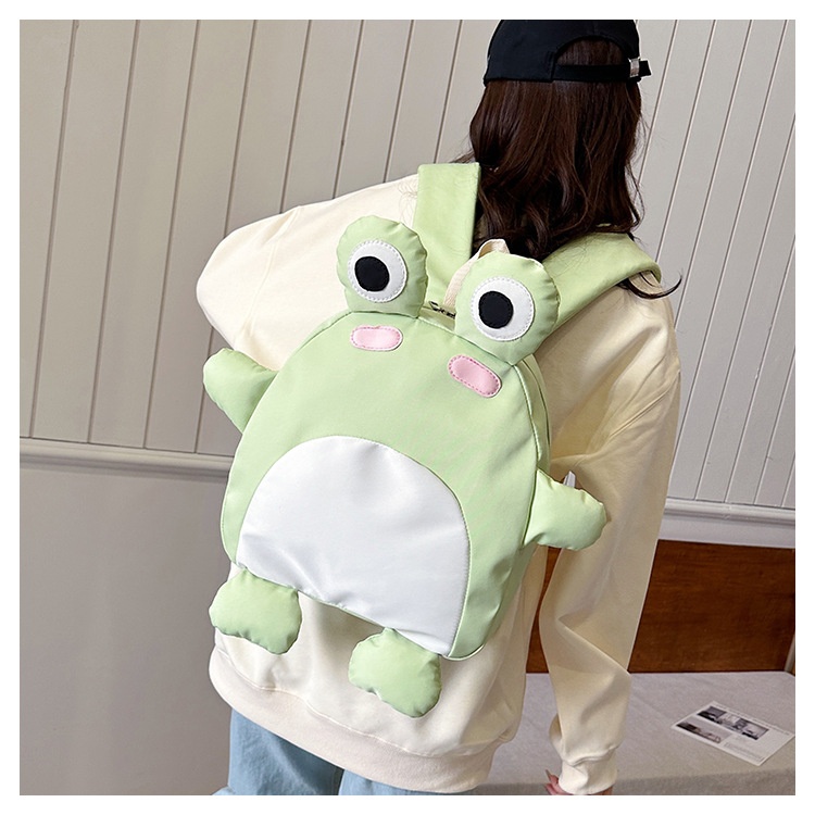 Kawaii Frog Backpack | Cartoon Design