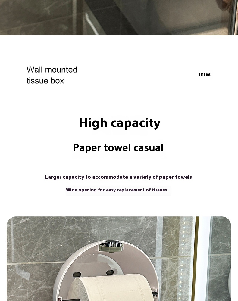 Title 3, Toilet Toilet Paper Box Wall-mounted Toilet Cre...