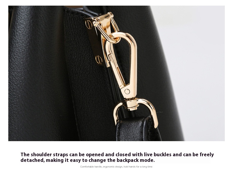 Urban Simplicity Everyday Tote Bag close-up stitching and hardware