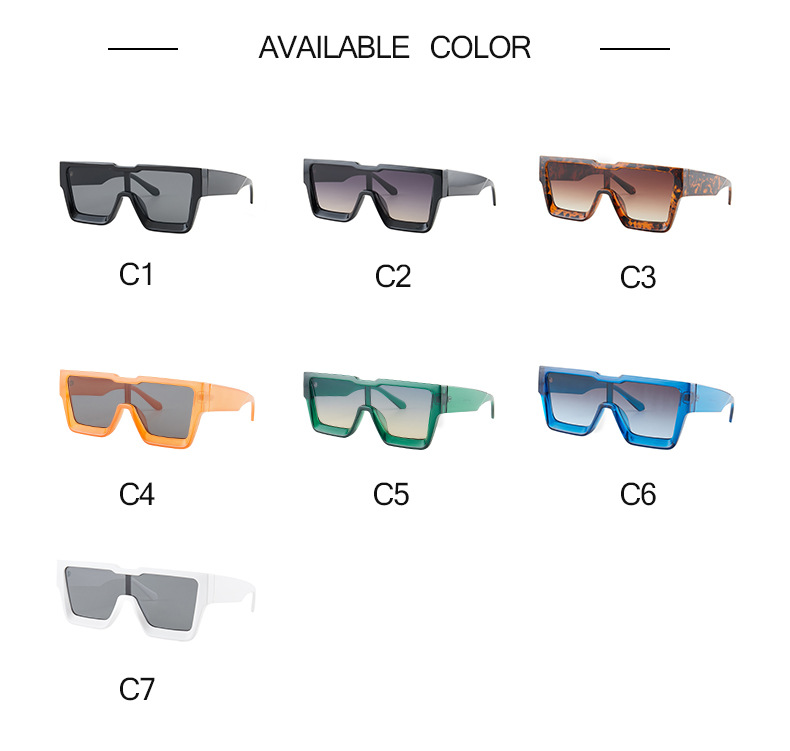 Title 2, Personalized Sunglasses Trendy One-piece Frame ...