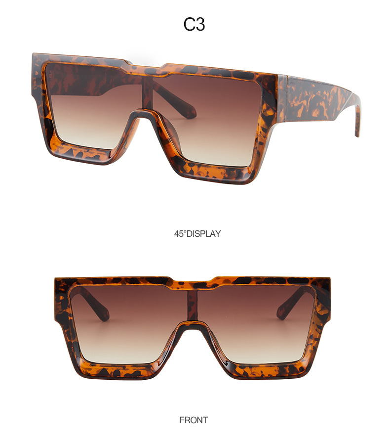 Title 5, Personalized Sunglasses Trendy One-piece Frame ...