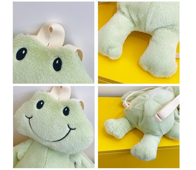 Cute Plush Frog Backpack