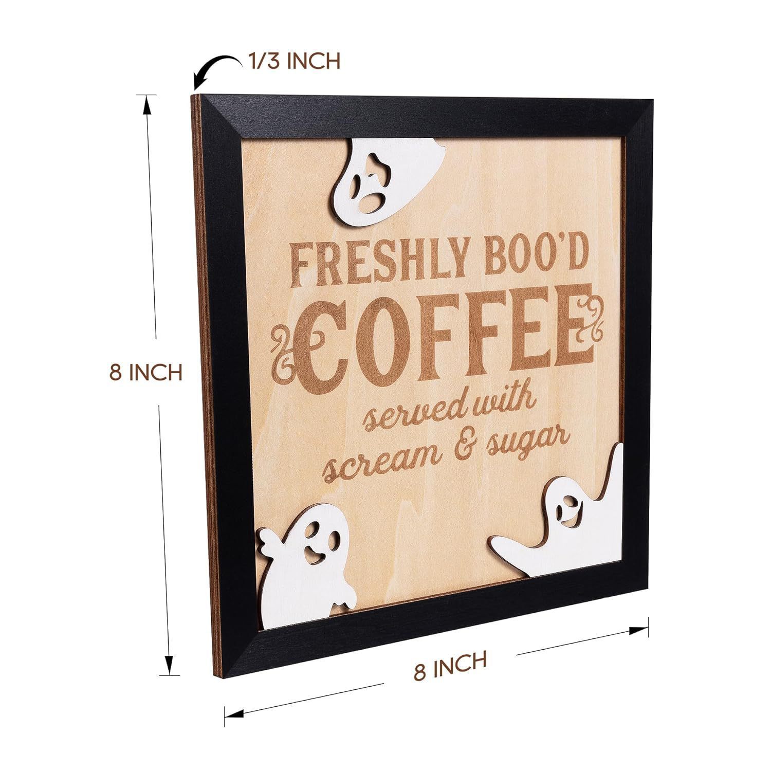 Title 2, Halloween Coffee Bar Wooden Decorations