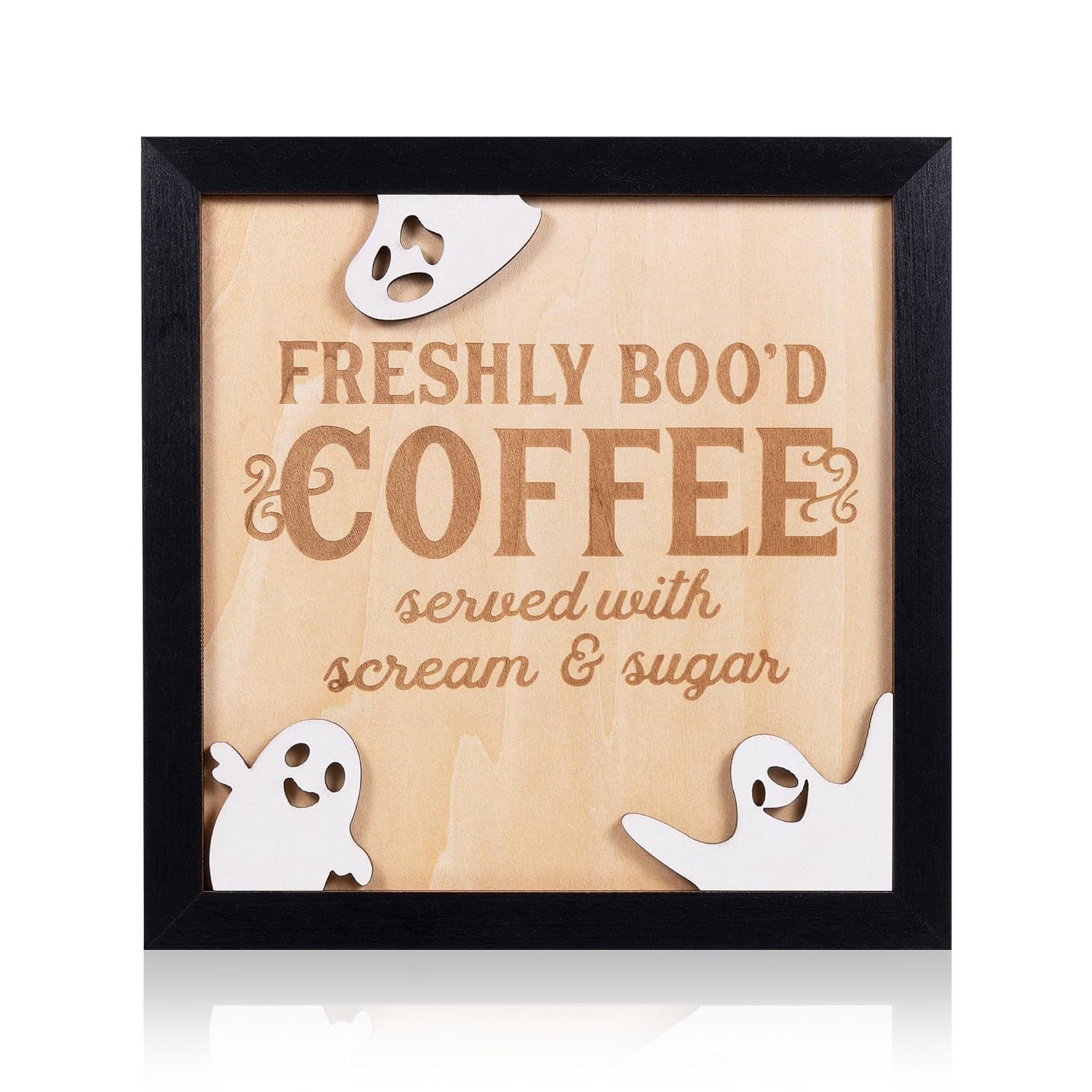 Title 3, Halloween Coffee Bar Wooden Decorations